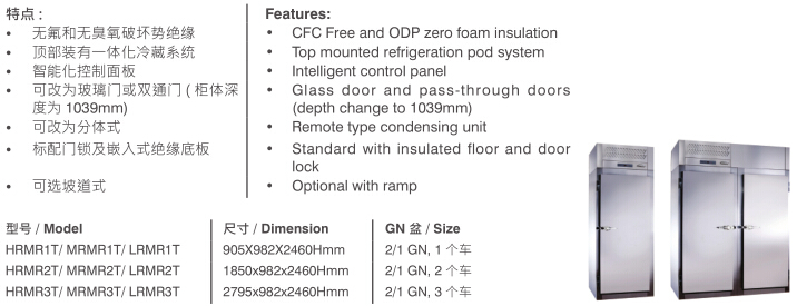 推入式雪柜特點