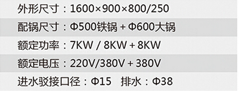 單炒單尾單大炒爐參數 單炒單尾單大炒爐參數