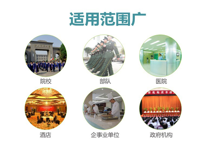適用于酒店餐飲學(xué)校食堂及企事業(yè)單位食堂 適用于酒店、餐飲飯店、學(xué)校食堂及企事業(yè)單位食堂
