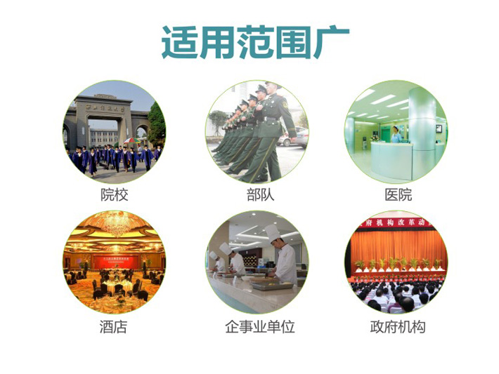 適用于酒店、餐飲、飯店、食堂、中央廚房等 消毒柜適用于酒店、飯店、職工食堂、院校食堂等領域